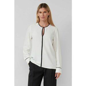 Bluza cu decupaj frontal - Alb/Negru imagine