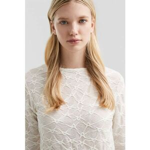 Bluza uni texturata - Alb imagine
