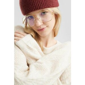 Pulover lejer cu maneci raglan - Crem imagine