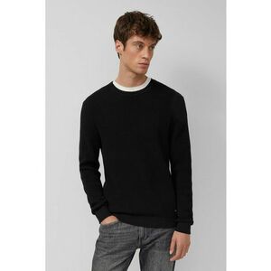 Pulover regular fit de bumbac - Negru imagine