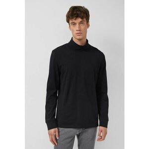 Bluza uni de bumbac cu guler inalt imagine