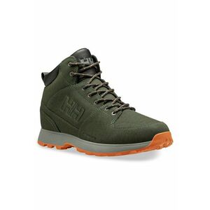 Bocanci trekking barbati 12039 - Piele naturala - Verde - Verde imagine