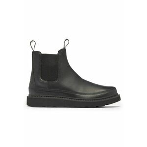 Botine cu glezna joasa pentru barbati 2078351010 - Piele naturala - Negru - Negru imagine
