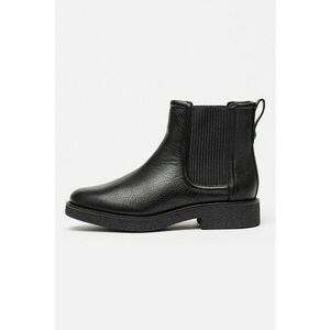 Ghete Chelsea de piele Nella - Negru imagine
