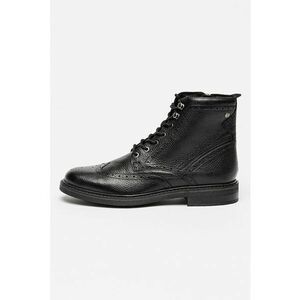 Ghete din piele cu model brogue Newford - Negru imagine