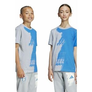 Tricou cu imprimeu abstract pentru fotbal - Alb/Gri deschis/Albastru imagine