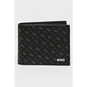 Portofel de piele cu model - Negru/Gri imagine