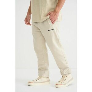 Pantaloni de trening cu talie elastica - Bej deschis imagine