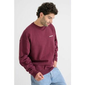 Bluza de trening cu maneci cazute si croiala lejera - Rosu imagine