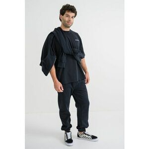 Tricou lejer din bumbac cu logo - Negru stins imagine