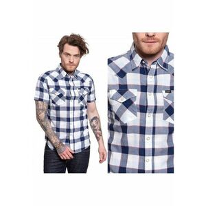 Camasa Slim Fit - alb - Alb/Negru imagine