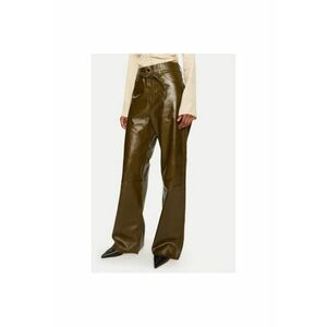 Pantaloni dama - 304750083 - Piele naturala - Maro - Maro imagine