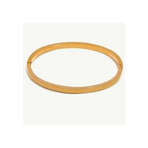 Bratara aurie - din otel inoxidabil - suflata cu aur 18k - tip bangle - Jessica C10 imagine