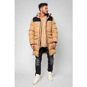 Geaca lunga cu fermoar Black/Brown 14209 - Negru/Maro imagine