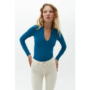 Bluza slim-fit - Albastru imagine