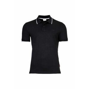 Tricou polo din pique Agnello - Negru imagine