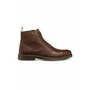 Ghete de piele cu fermoar - Maro cognac imagine