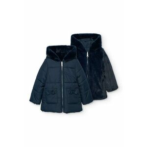 Geaca reversibila cu gluga - Bleumarin imagine