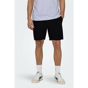 Pantaloni scurti cu buzunare oblice Tel - Negru imagine