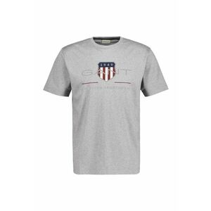 Tricou regular fit cu imprimeu logo Archive Shield - Gri imagine