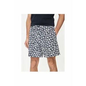 Pantaloni scurti barbati - 303674953 - Bumbac - Albastru - Albastru imagine