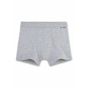 Boxeri din bumbac organic cu logo - Gri deschis imagine