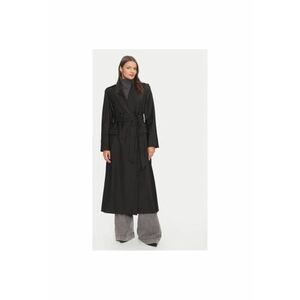 Palton dama - 304209918 - Poliester reciclat/Lana - Negru - Negru imagine