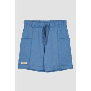Pantaloni scurti de bumbac cu buzunare laterale - Albastru lavanda imagine