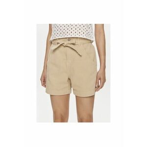 Pantaloni scurti dama - 303802301 - Bumbac - Bej - Bej imagine