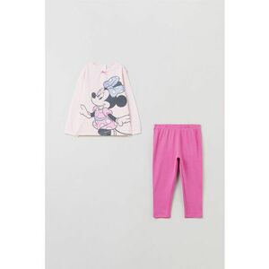 Pijama de bumbac cu model cu desene - Roz imagine
