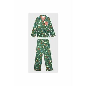 Pijama copii - Bumbac - Verde - Verde imagine