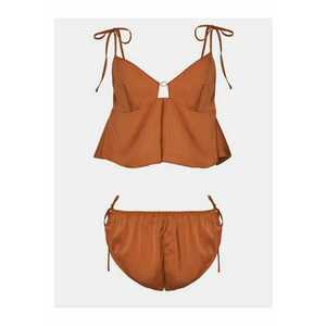 Pijama dama - 302999415 - Poliamida - Portocaliu - Portocaliu imagine