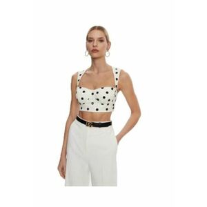 Top dama F7AA7T FSFNM - Bumbac/Elastan - Alb imagine