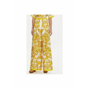 Pantaloni Dama - 305315540 - Matase - Alb - Alb imagine