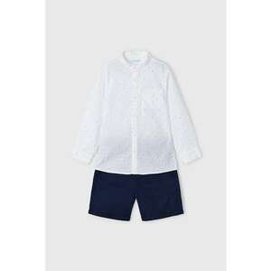 Set de camasa si pantaloni scurti - Bleumarin imagine