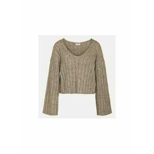 Pulover dama - 304517211 - Poliester reciclat/Poliester - Bej - Bej imagine