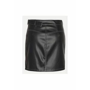 Fusta dama - 304870163 - Piele ecologica - Negru - Negru imagine
