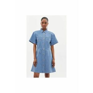 Rochie dama - 303620066 - Bumbac - Albastru - Albastru imagine