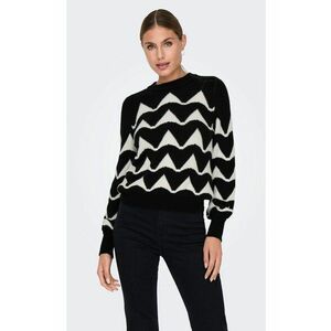 Pulover dama dungi - negru - viscoza imagine