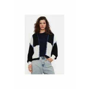 Cardigan dama - 304494482 - Poliester reciclat/Poliester - XL INTL - Negru imagine
