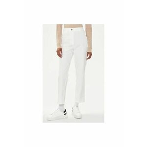 Pantaloni dama - 304005367 - Bumbac - Alb - Alb imagine