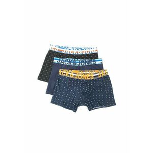 Set de boxeri cu imprimeu Jachenrik -3 perechi - Negru/Portocaliu/Bleumarin imagine