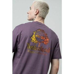 Tricou regular fit cu logo - Portocaliu/Violet prafuit imagine