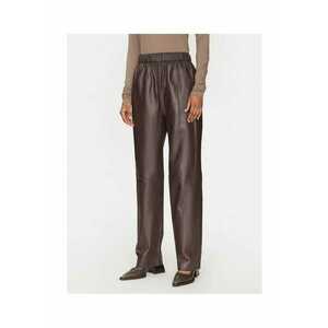 Pantaloni dama - sintetic - maro - imagine