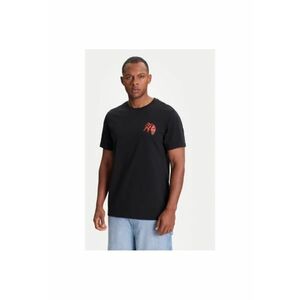 Tricou barbati 10027726-A01 - Bumbac - Negru - Negru imagine
