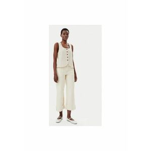 Pantaloni dama 744789-00 - Bumbac/Elastan - Bej - Bej imagine