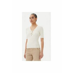 Pulover dama 251-MFEMI - Viscoza/Poliamida - Bej - Bej imagine