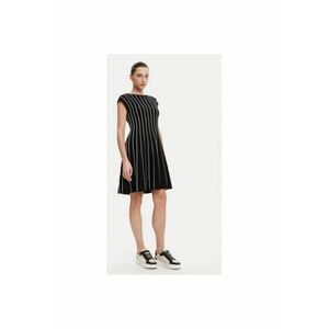 Rochie dama DD4J8E21 - Rayon/Nylon - Negru - Negru imagine