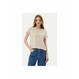 Tricou dama 723661-01 - Bumbac - Bej - Bej imagine