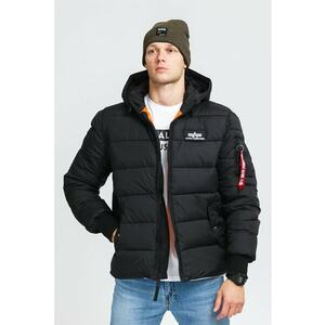 Geaca matlasata cu gluga - Negru imagine